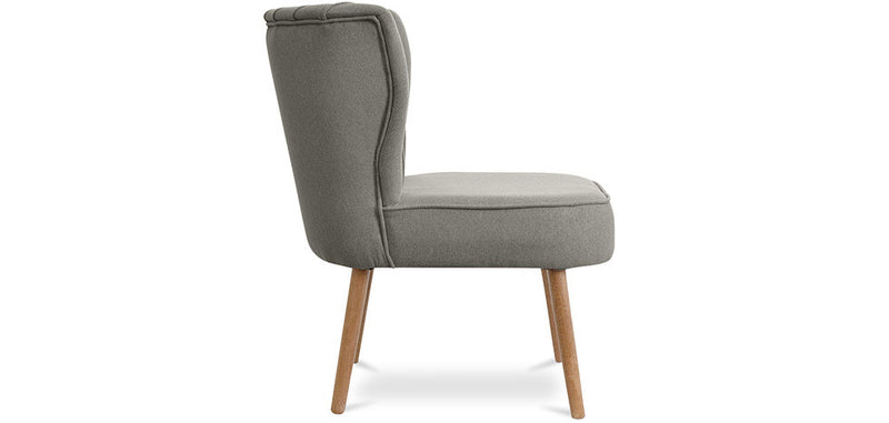Poltrona Lynon de estilo escandinavo - Tecido