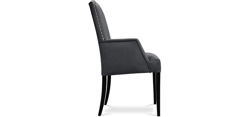 Silla de comedor Charlotte de estilo barroco - Terciopelo
