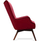 Sillón Jensen de estilo escandinavo - Terciopelo