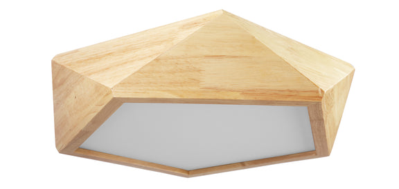Ceiling Led Lamp Scandinavian Design Wooden - Akira - gallery 1