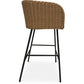 Rattanhocker mit Armlehnen - Boho Bali Design - Ishita
