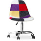 Chaise de Bureau à roulettes - Chaise de Bureau - Tapissée en Patchwork - Tessa