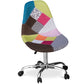 Chaise de Bureau à roulettes - Chaise de Bureau - Tapissée en Patchwork - Simona