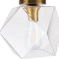 Lampe de plafond en cristal - Monture encastrée design rétro - Avo