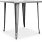 Table à manger carrée design industriel - Stylix