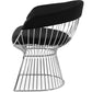 Silla de comedor con reposabrazos - Cuero sintético y metal - Barrel