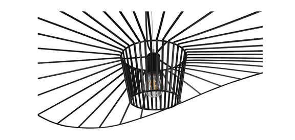 Vertical Hanging Lamp 100cm - Metal - gallery 4