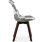 Dining chair - upholstered in black and white patchwork - New edition - Sam