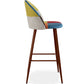 Tabouret Rembourré en Patchwork - Style Scandinave - Simona