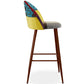 Tabouret Rembourré en Patchwork - Style Scandinave - Ray