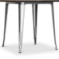 Table à manger carrée - Design industriel - Bois et métal - Stylix