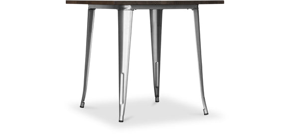 Square Dining Table - Industrial Design - Wood and Metal - Stylix - gallery 4