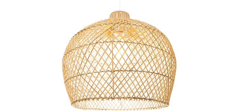 Lampe de plafond en rotin - Lampe suspendue de style Boho Bali - Mai
