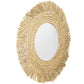 Wall Mirror - Round Boho Bali Design (60 cm) - Rewu
