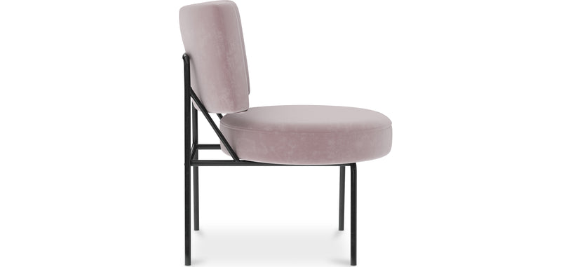 Fauteuil tapissé en velours - Jerna