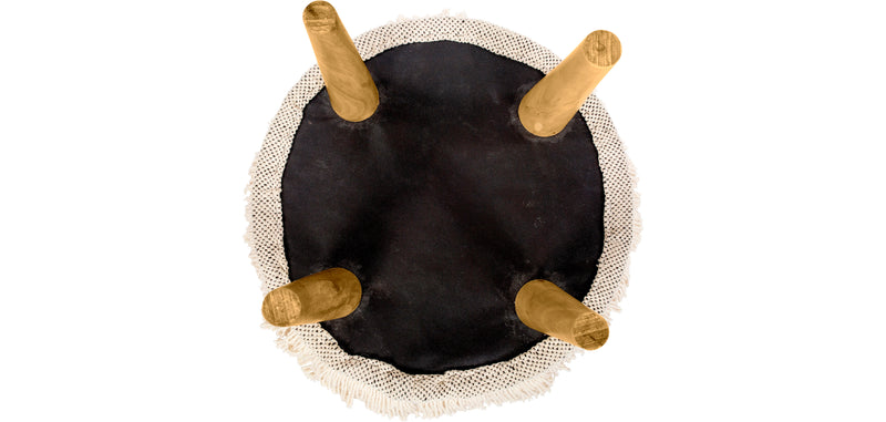 Pouf sgabello stile boho Bali, cotone - Debra