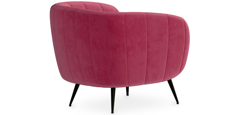 Fauteuil avec Accoudoirs - Revêtu de Velours - Nuba