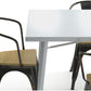 Pack Table de salle à manger et 4 chaises de salle à manger avec accoudoirs Design industriel - Nouvelle édition - Bistrot Stylix