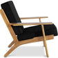 Fauteuil en Bois avec Accoudoirs - Bansy