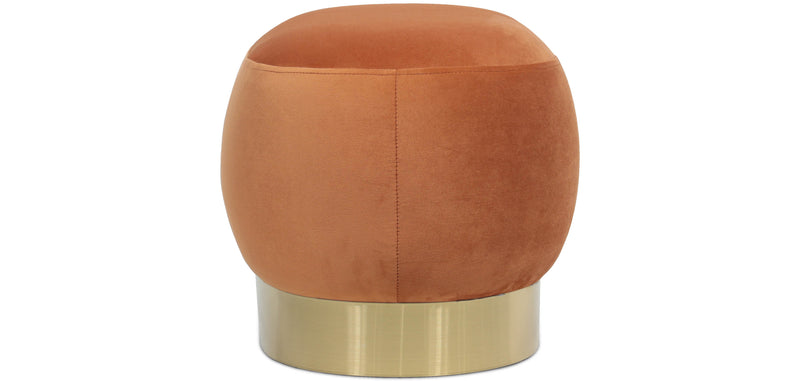 Pouf - Velours et métal - Luxe