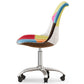 Chaise de Bureau Pivotante - Tissu Patchwork - Simona