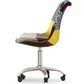 Chaise de Bureau Pivotante - Tissu Patchwork - Ray