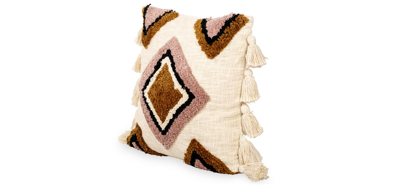 Coussin de style boho Bali - Housse et Rembourrage inclus - Aurelia