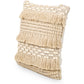 Square Cotton Cushion in Boho Bali Style, cover + filling - Chelay - gallery 2