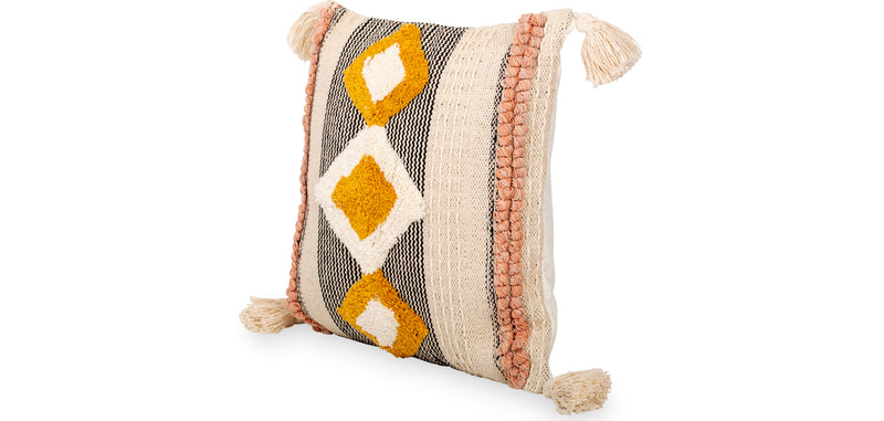 Coussin de style boho Bali - Housse et Rembourrage inclus - Mabel