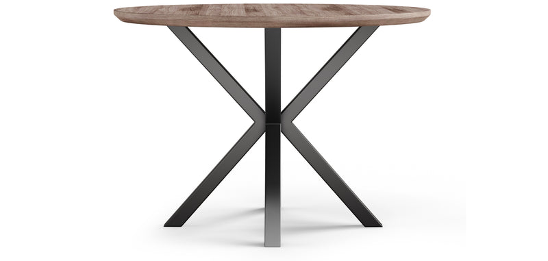 Round Dining Table - Industrial - Wood and Metal - Bayron - gallery 6