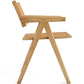 Chaise de salle à manger en rotin canné - avec accoudoirs - Kane