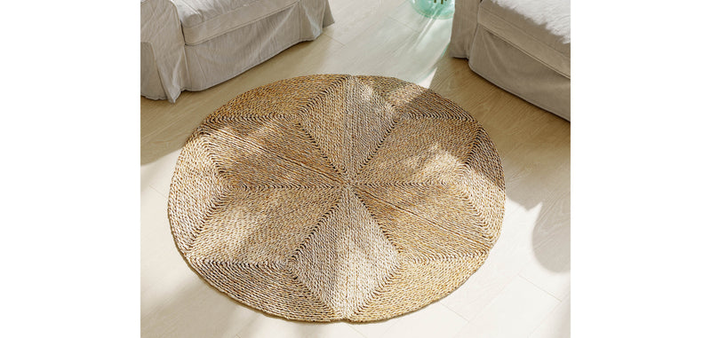 Tapis rond en jute - Boho Bali - 120 CM - Gabba