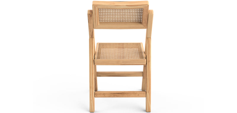 Folding Wooden Rattan Dining Chair - Umbra