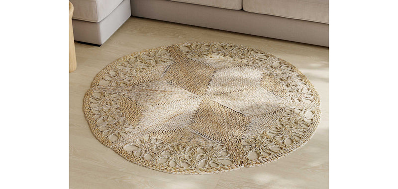 Tapis rond en jute - Boho Bali - 120 CM - Bilú