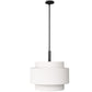 Lampe Suspendue de Plafond - Abat-jour en Tissu - Lorwe