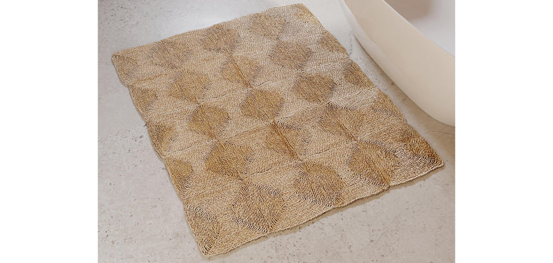 Tapis rectangulaire en jute - Boho Bali - 90x120 CM - Lubya