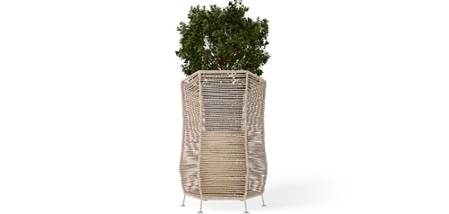Round Soil Pot - Boho Style - Bohemian