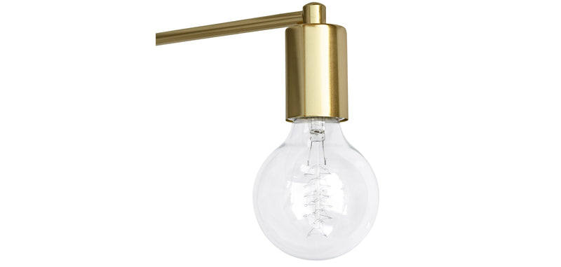Złota lampa ścienna