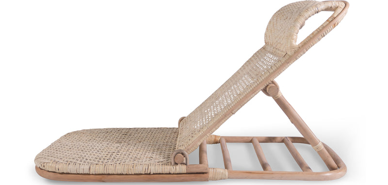 Sun Lounger Natural Rattan – Reclinable for Garden, Terrace & Beach – Chenai - gallery 5