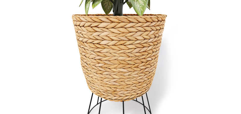 Round Floor Planter - Boho Style - 46 CM - Firna - gallery 3