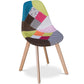 Cadeira de jantar Denisse de estilo escandinavo, design premium - Patchwork Simona
