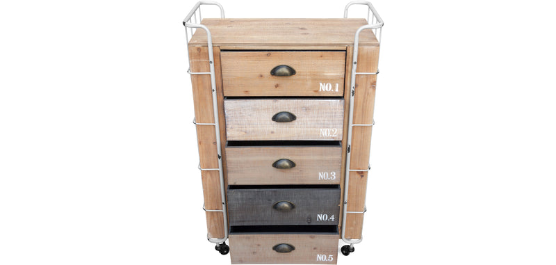 Commode en Bois - Design Industriel - Joy