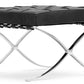 Upholstered faux leather footrest - Town