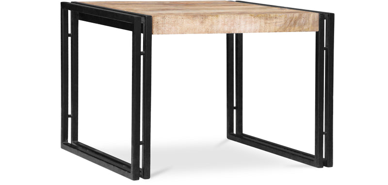 Petite table basse en bois - Design industriel vintage - Onawa