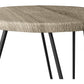 Set of 2 side tables - Industrial design - Wood and metal - Hairpin