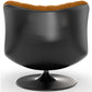 Upholstered Curved Design Contemporary Style Armchair - Tulipe