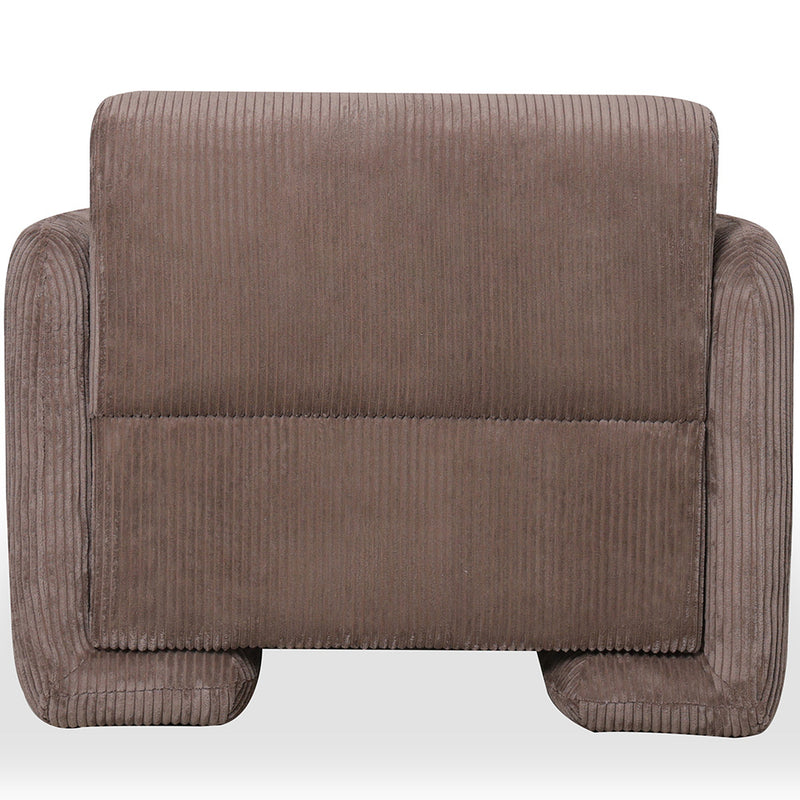 Armchair Upholstered In Velvet Corduroy – Modern Design - November