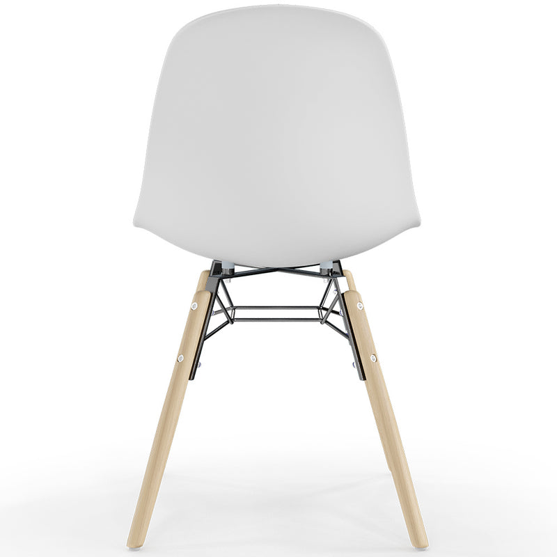 Dining Chair - Scandinavian Design - Wooden Legs - Pack of 2 - Skögur