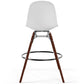 Dining Stools - Scandinavian Design - Dark Wood Legs - Pack of 4 - Skögur