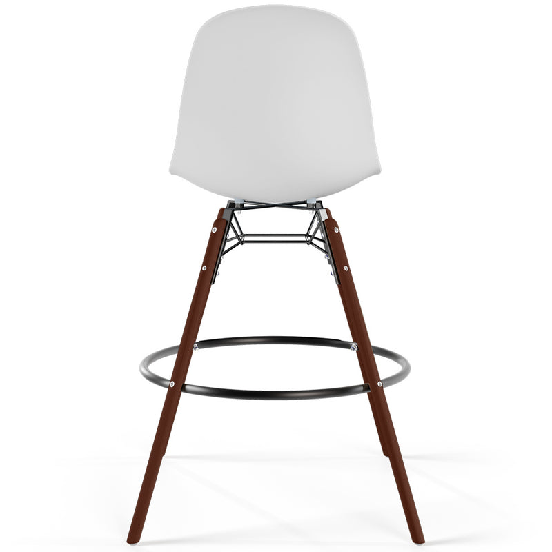 Dining Stools - Scandinavian Design - Dark Wood Legs - Pack of 4 - Skögur